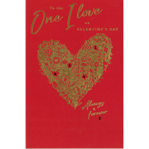 Picture of TO THE ONE I LOVE VALENTINE CARD